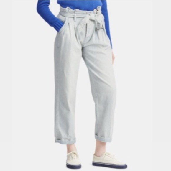 Polo Ralph Lauren Jeans Paper Bag Cotton Blue Denim Size 27 NWT $228.00